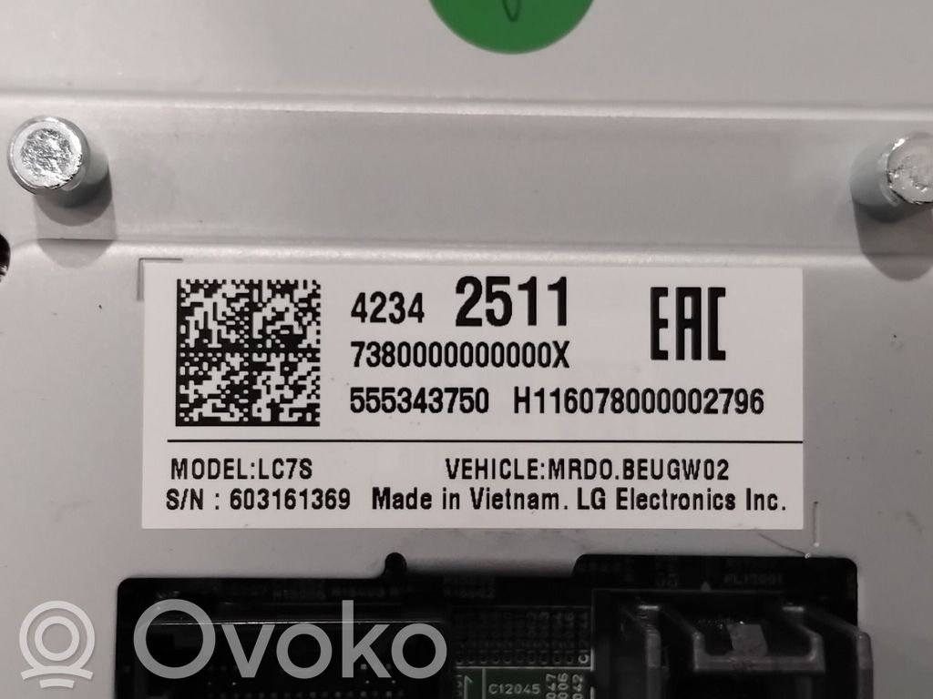 Opel Astra K Bedieneinheit Controller Multimedia