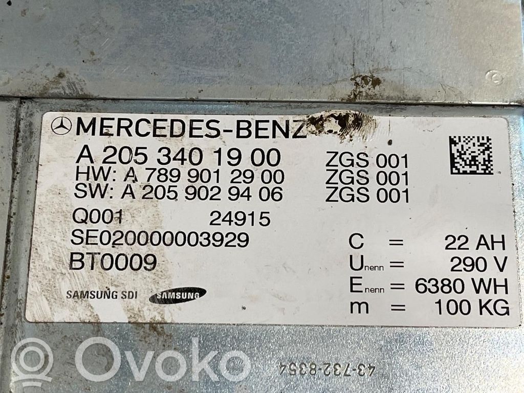 Bateria do samochodu elektrycznego / hybrydowego   A2053406300,A2053401900,A2053401900,A2053401900,A2053402200,A2053406300