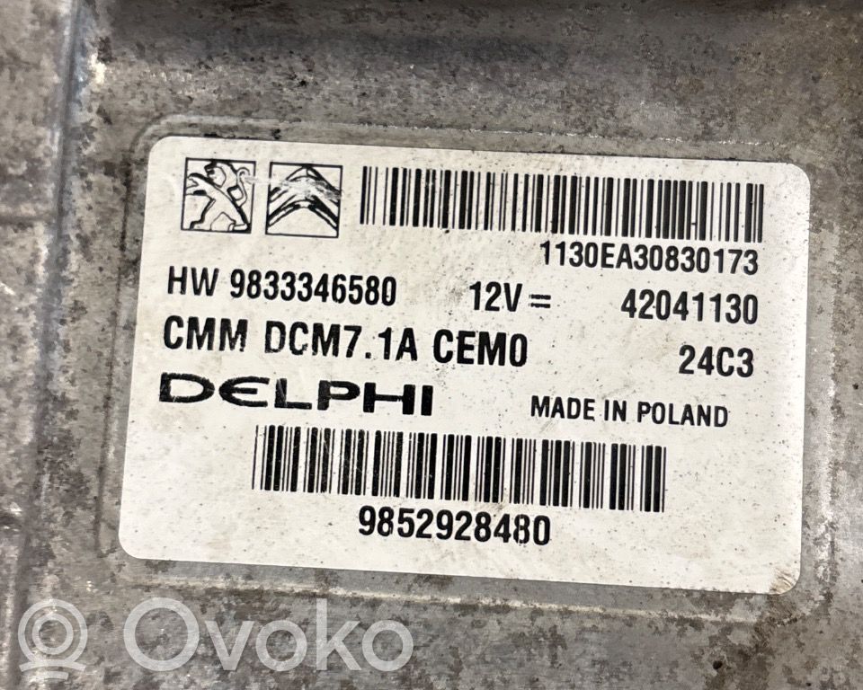 Opel Vivaro Unité de commande, module ECU de moteur