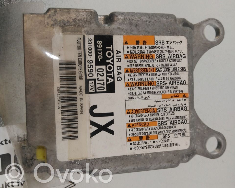 Toyota Auris E180 Unidad de control/módulo del Airbag