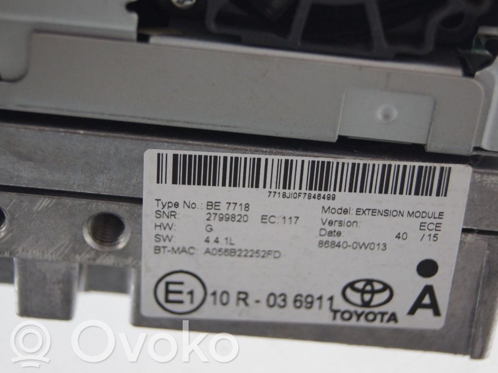 Toyota Auris E180 Panel / Radioodtwarzacz CD/DVD/GPS