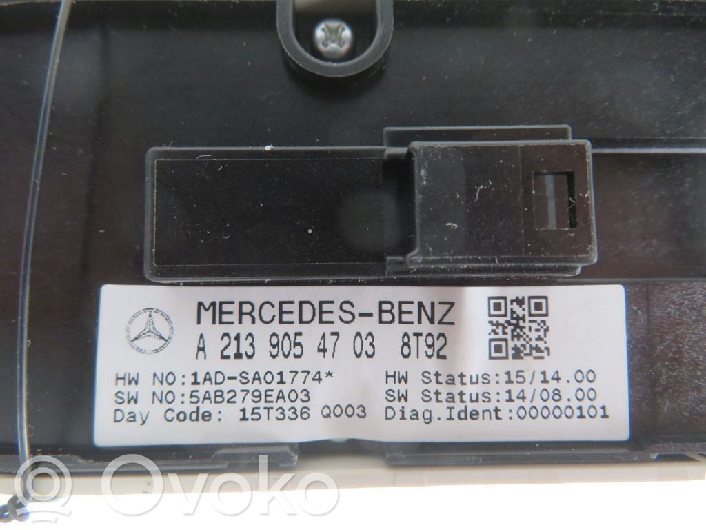 Mercedes-Benz E W213 Interruptor del elevalunas eléctrico 