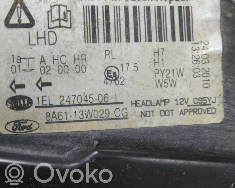 Ford Fiesta Phare frontale