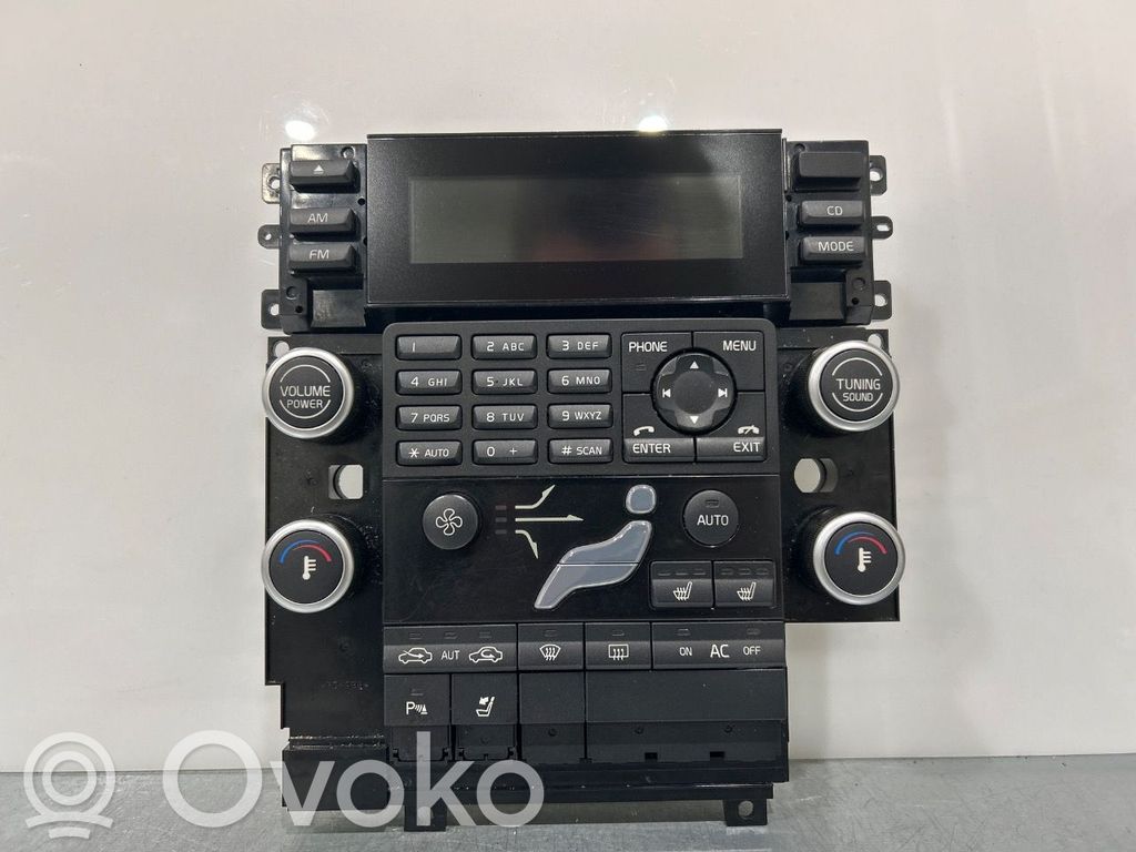 Volvo S80 Console centrale, commande chauffage/clim
