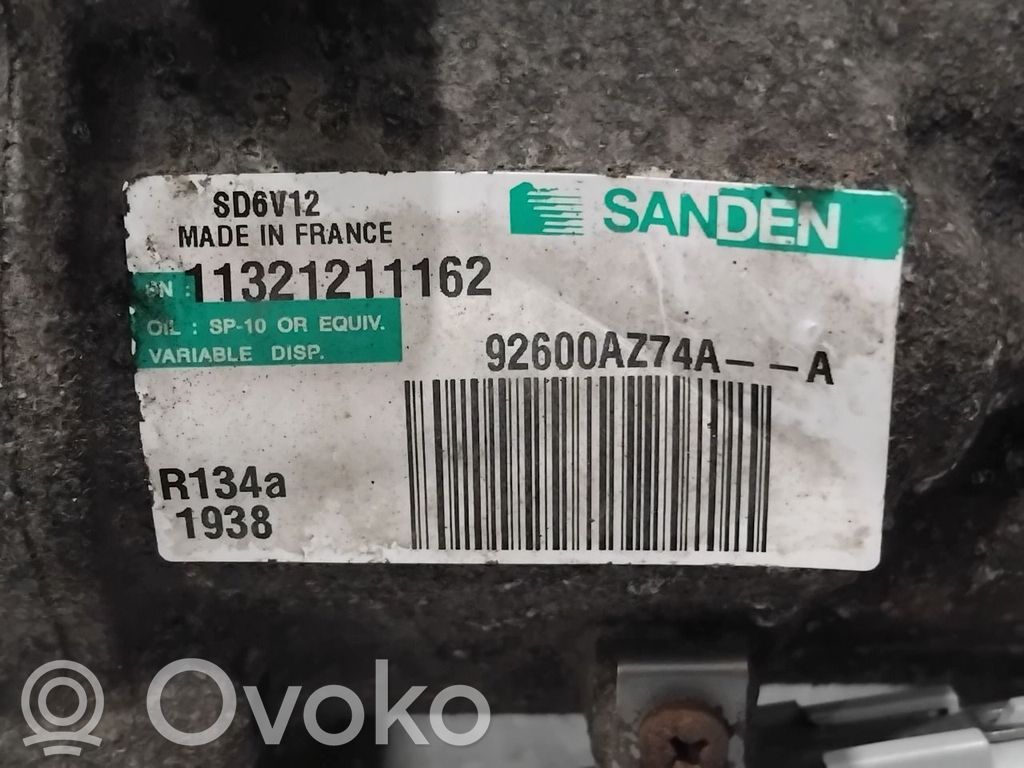 Nissan Juke I F15 Compresor (bomba) del aire acondicionado (A/C))