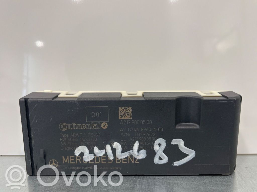 Mercedes-Benz E W213 Sterownik / Moduł elektrycznej klapy tylnej / bagażnika 
