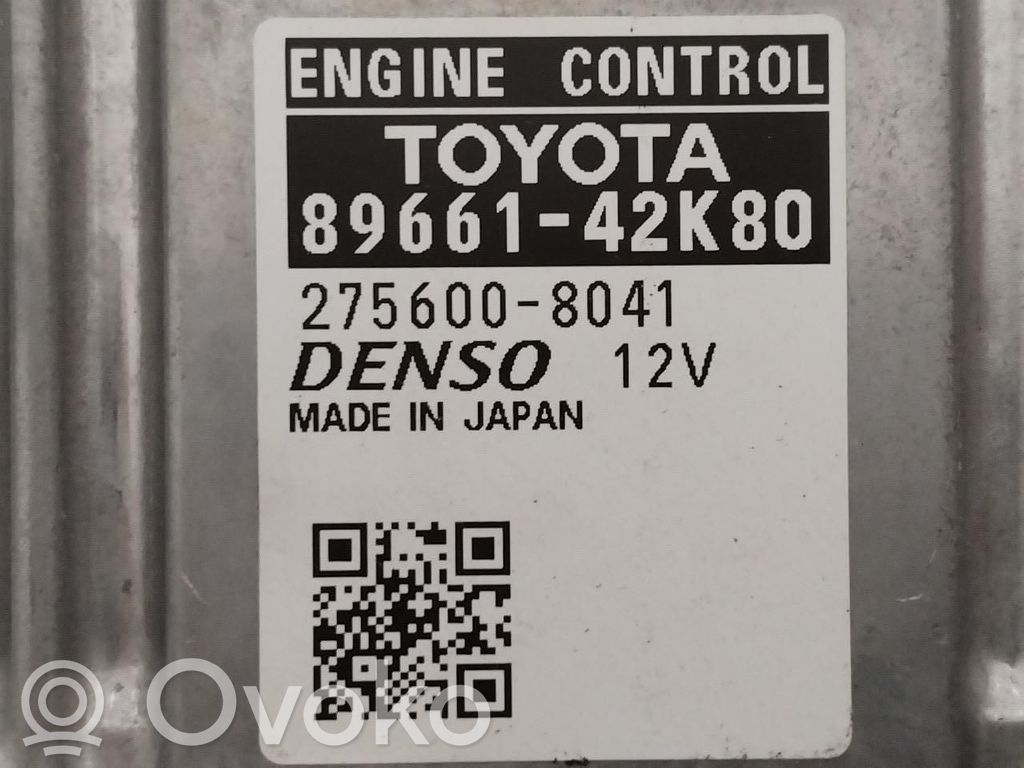 Toyota RAV 4 (XA40) Unité de commande, module ECU de moteur 