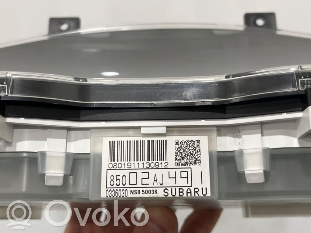 Subaru Outback Geschwindigkeitsmesser Cockpit 