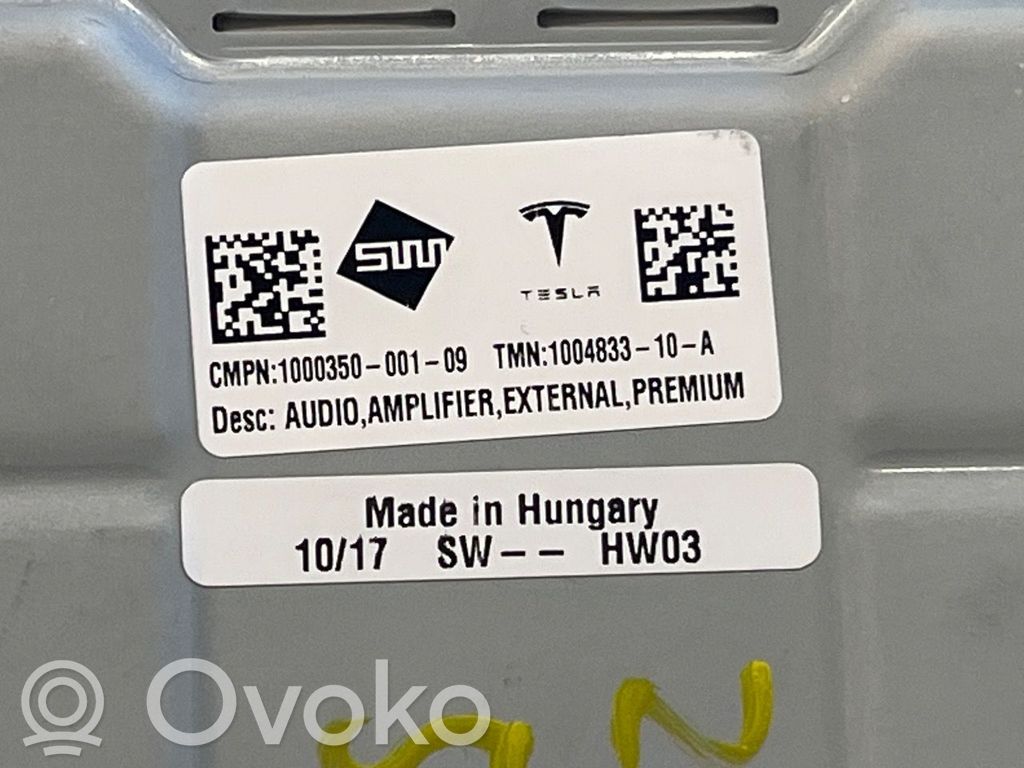 Tesla Model S Amplificador de sonido