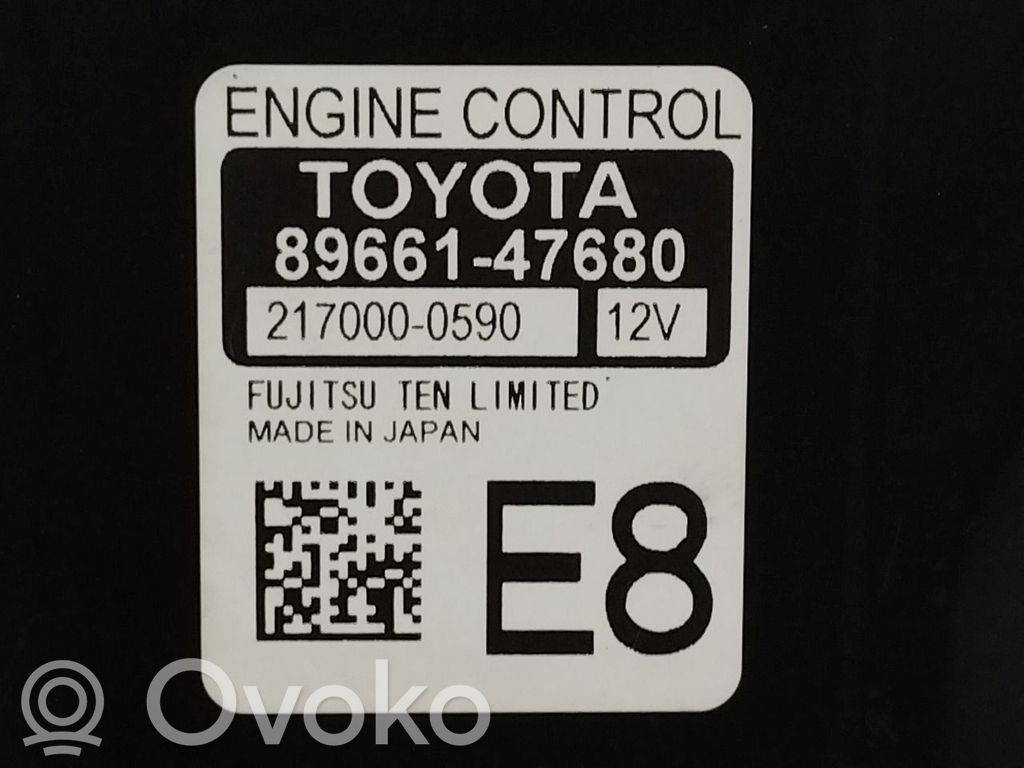 Toyota Prius (XW50) Unité de commande, module ECU de moteur