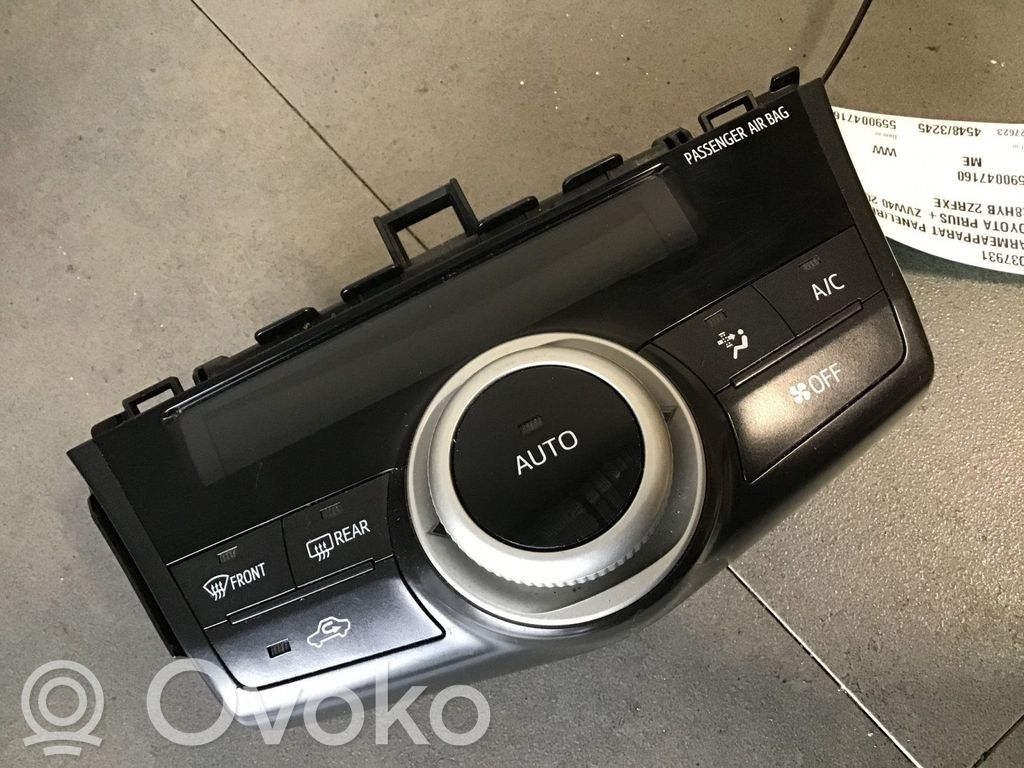 Toyota Prius+ (ZVW40) Console centrale, commande chauffage/clim 