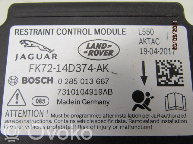 Land Rover Discovery Sport Unitate/modul de comandă airbaguri 