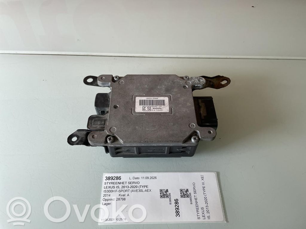 Lexus IS III XE30 Unité de commande / calculateur direction assistée 