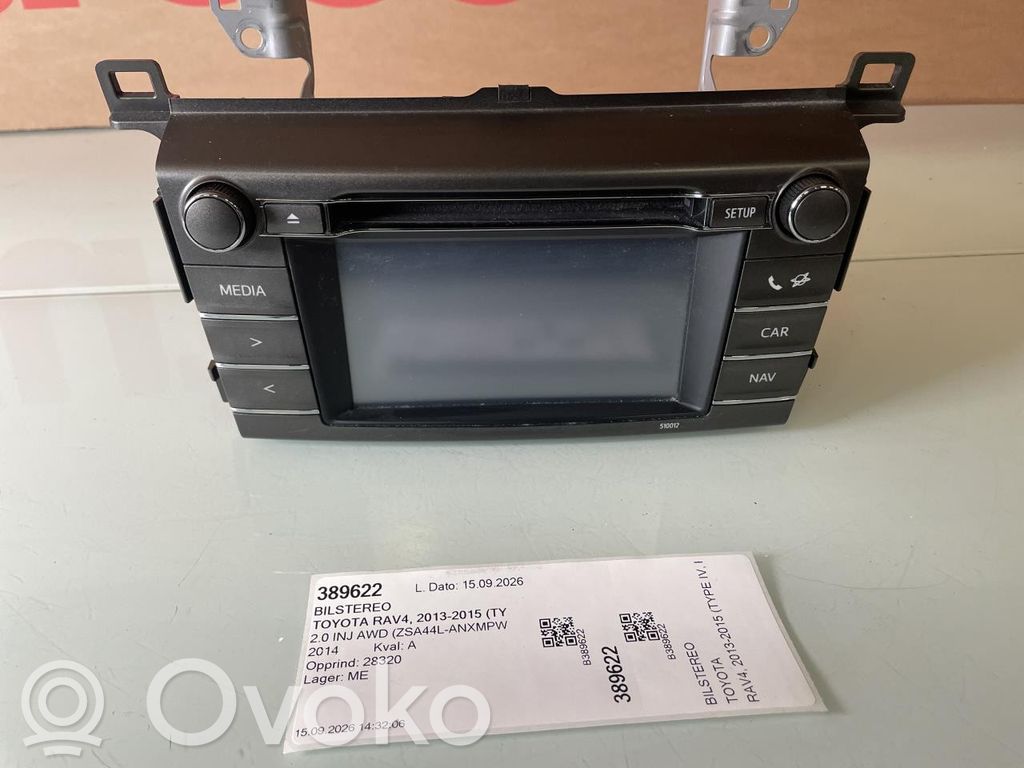 Toyota RAV 4 (XA40) Unità principale autoradio/CD/DVD/GPS 