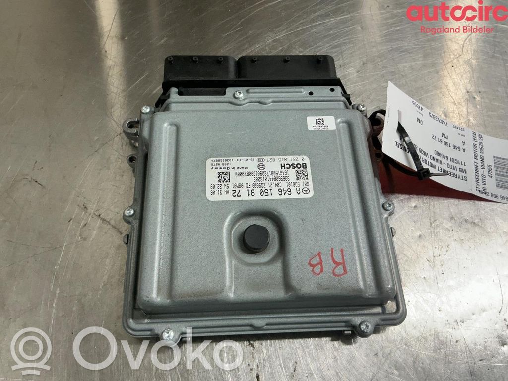 Mercedes-Benz Vito Viano W639 Centralina/modulo motore ECU