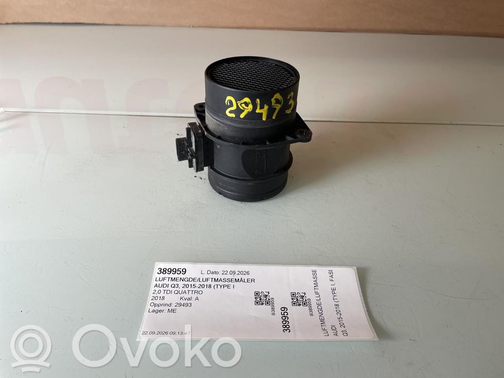 Audi Q3 8U Gaisa plūsmas mērītājs 