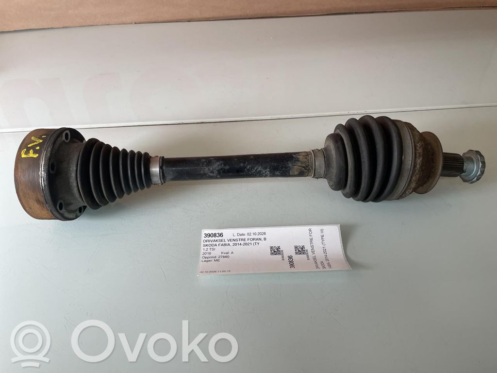 Skoda Fabia Mk3 (NJ) Eje de transmisión delantero