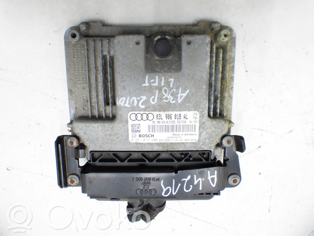 Engine control unit/module   03L906018AL,03L906018AR,0281016400