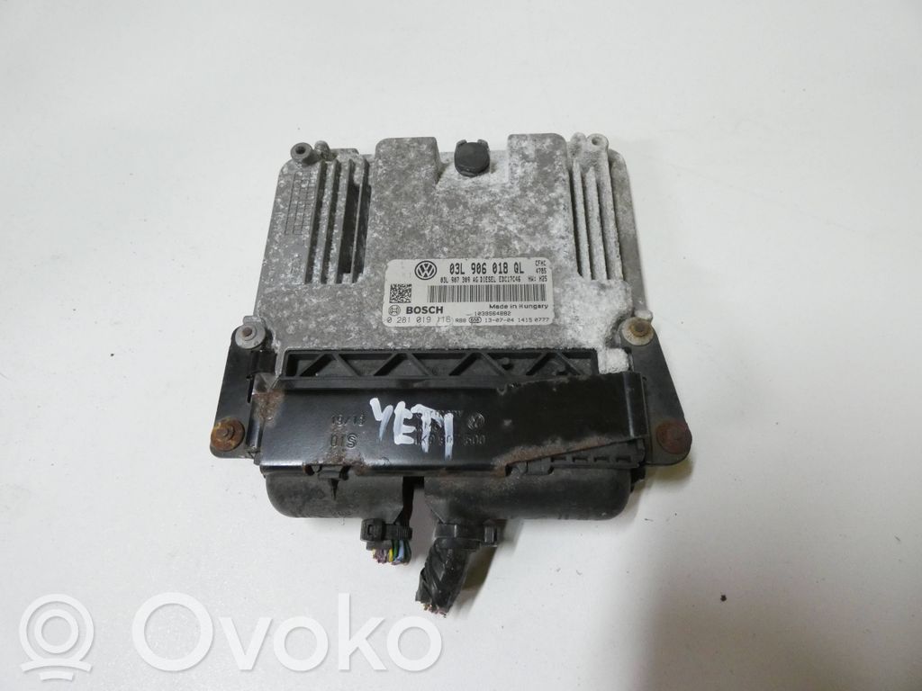 Engine control unit/module   03L906018QL,03L907309AG,0281019116