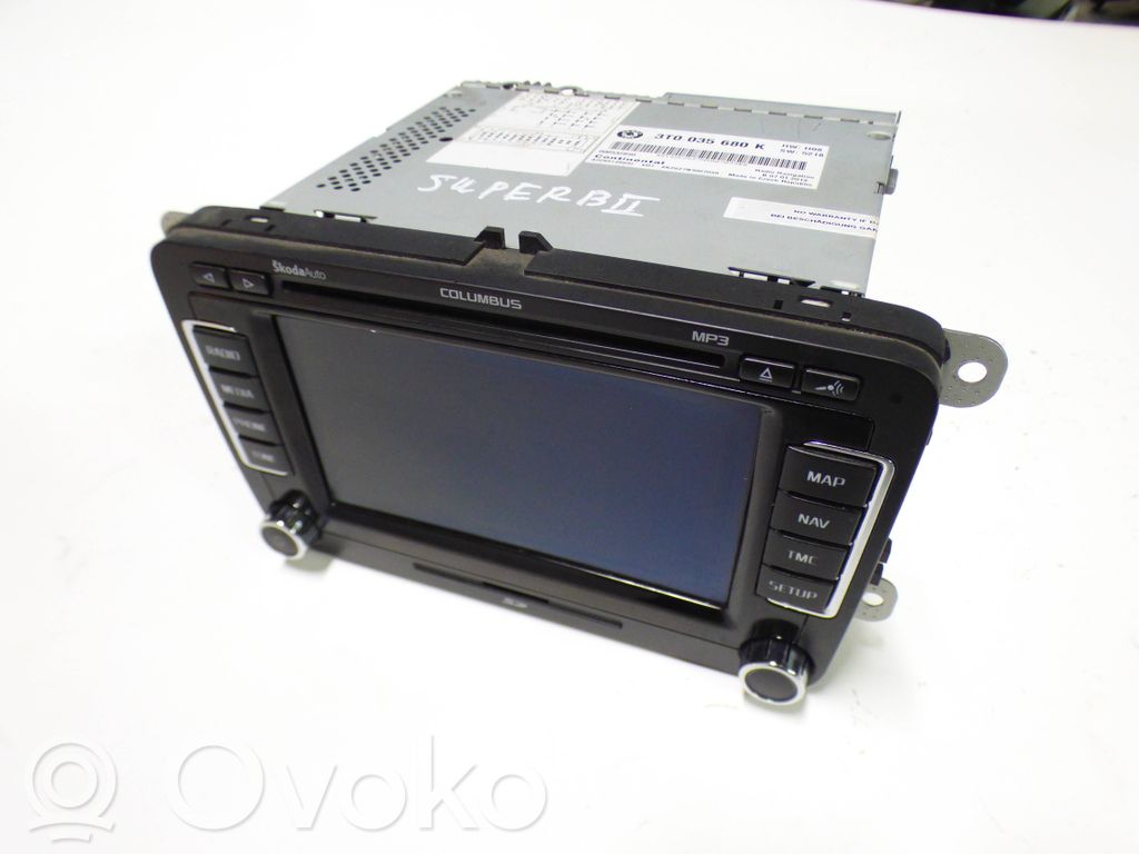 Panel / Radioodtwarzacz CD/DVD/GPS   3T0035680K,A2C85149800,000532850