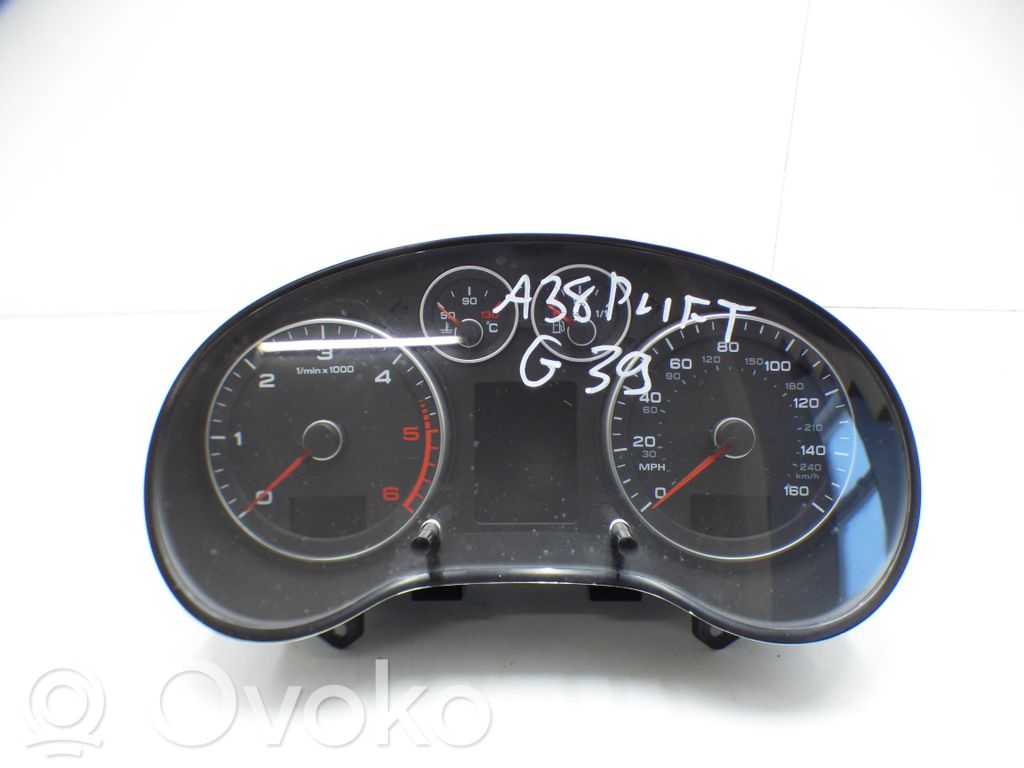 Audi A3 S3 8P Nopeusmittari (mittaristo) 
