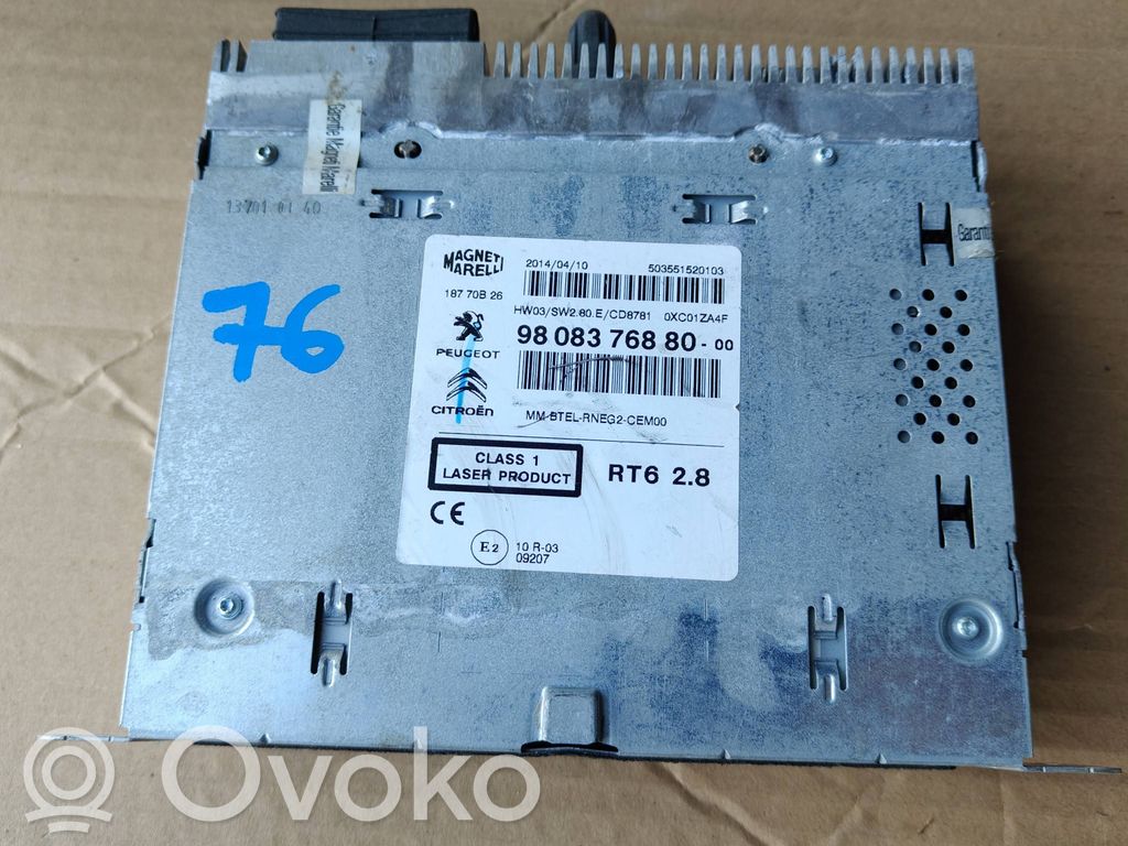 Citroen C4 II Radio/CD/DVD/GPS head unit 