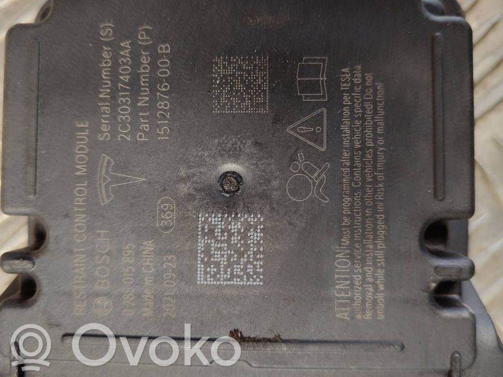 Airbag control unit/module   0285015895,2C30317403AA,151287600B