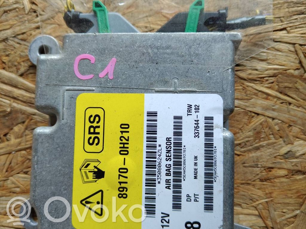 Unidad de control/módulo del Airbag   891700H210,337644102,35080624ZL