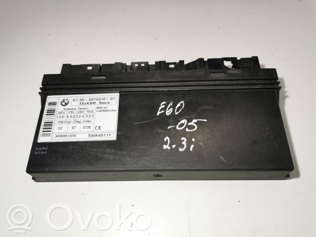 BMW 5 E60 E61 Komforta modulis 