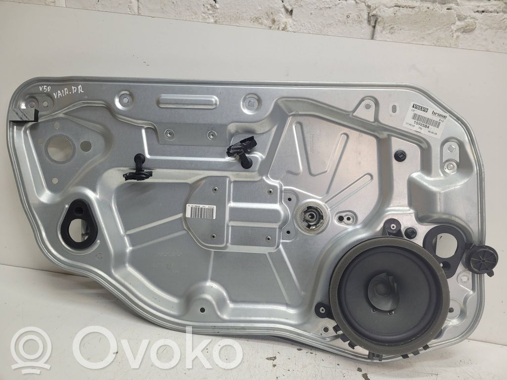 Volvo V50 Mechanizm podnoszenia szyby przedniej bez silnika 