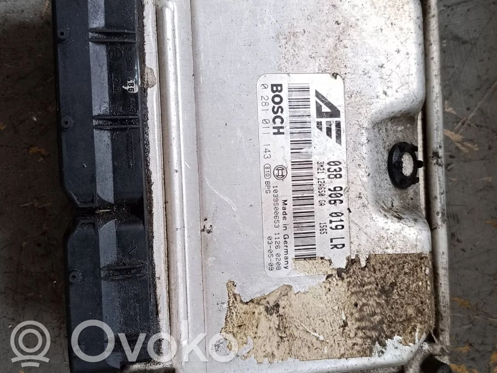 Engine control unit/module   038906019LR,1039S00653,0281011143