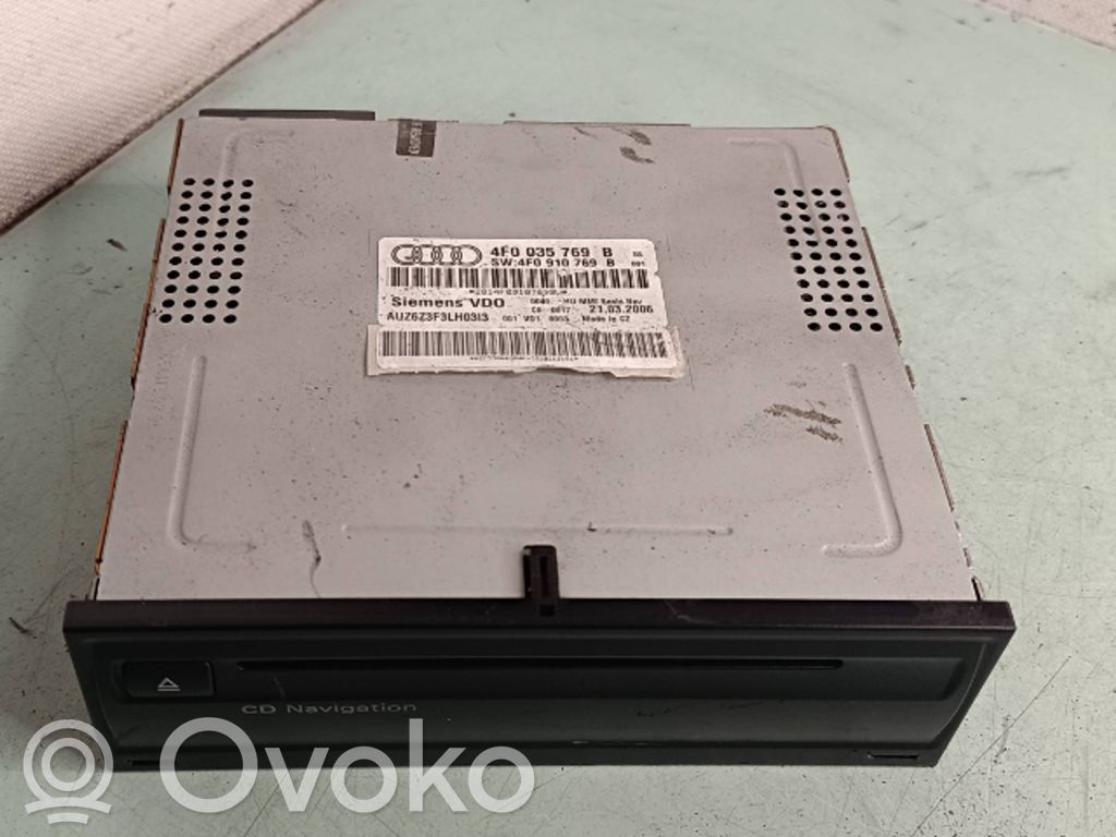 Audi A6 S6 C6 4F Unità di navigazione lettore CD/DVD 
