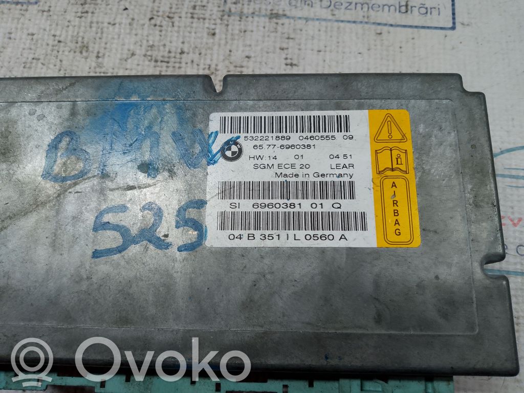 Airbag control unit/module   6960381,23141,532221889,6960381