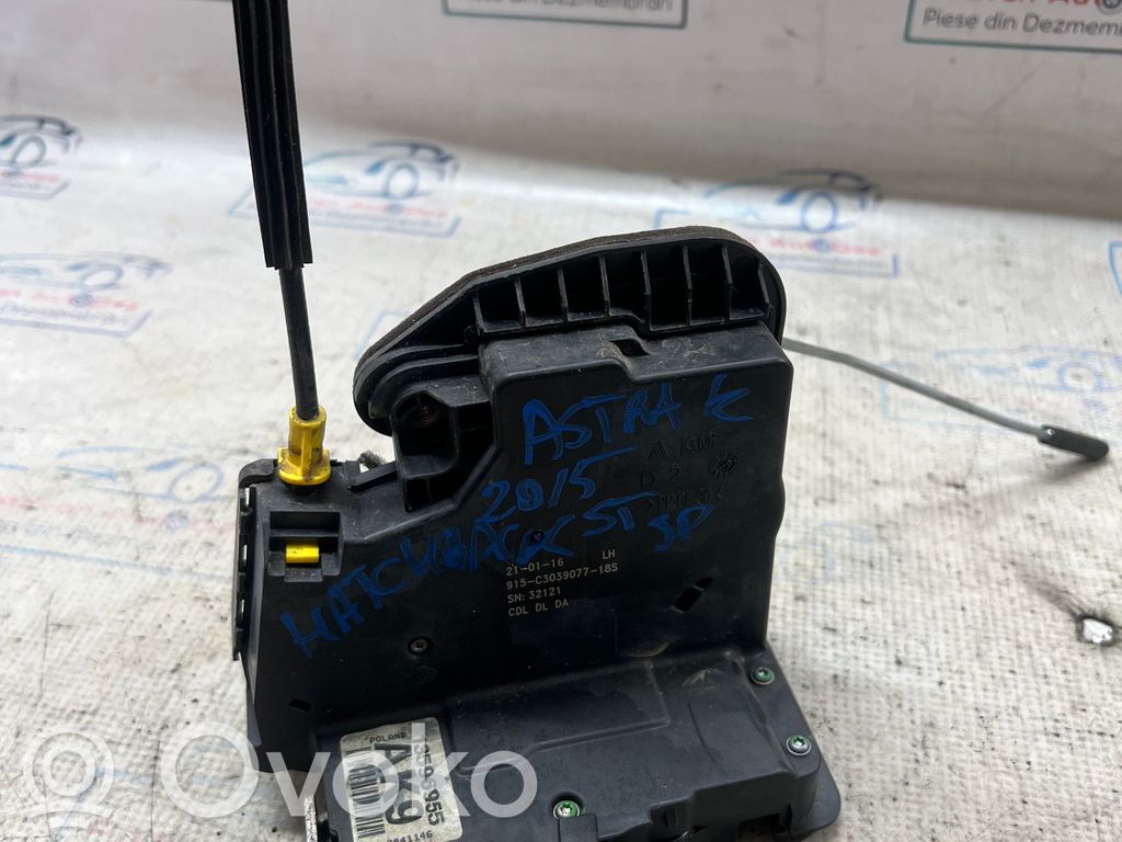 Opel Astra K Zamek drzwi tylnych 