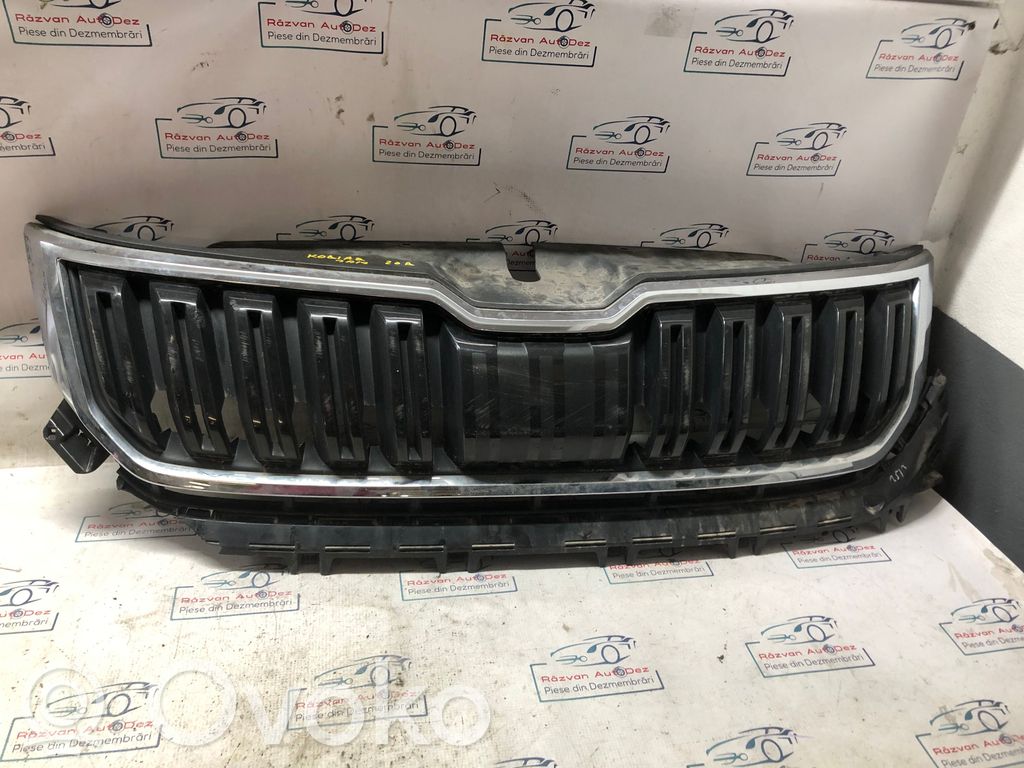 Skoda Kodiaq Front bumper upper radiator grill 