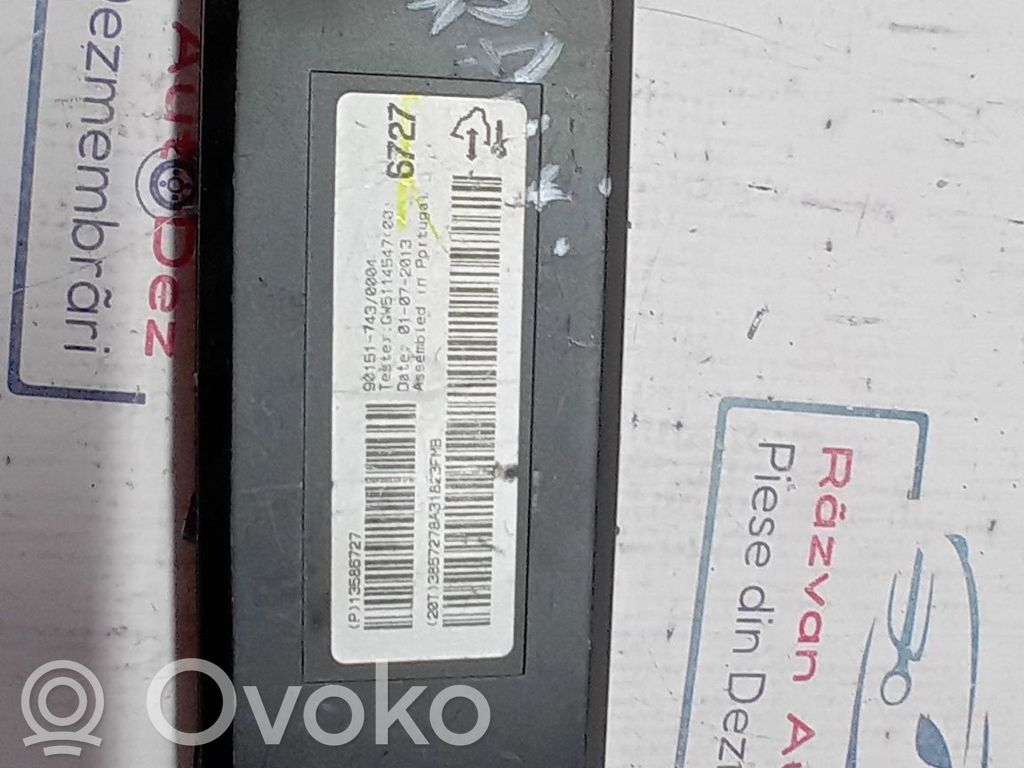 Vauxhall Astra J Unitate control aer condiționat/încălzire 