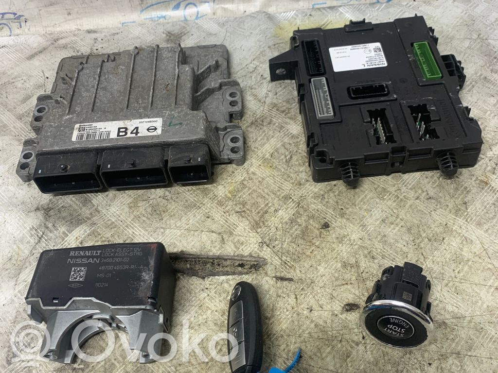 Nissan Qashqai Komputer / Sterownik ECU i komplet kluczy 