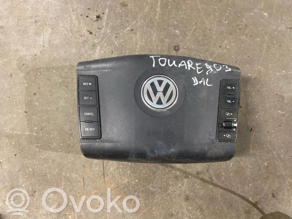 Volkswagen Touareg I Poduszka powietrzna Airbag kierownicy 