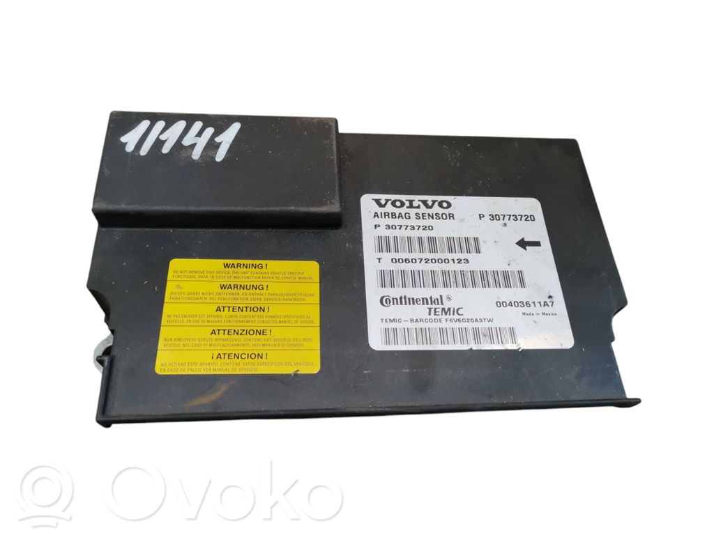 Volvo S80 Centralina/modulo airbag 