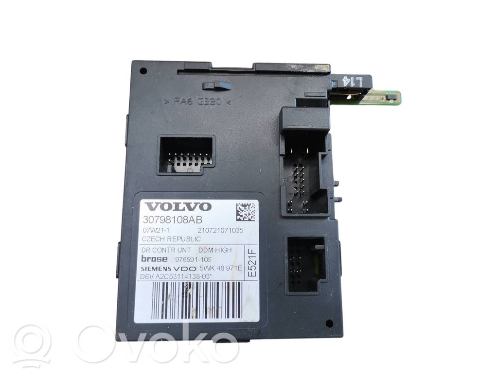 Volvo V50 Front door window regulator motor 