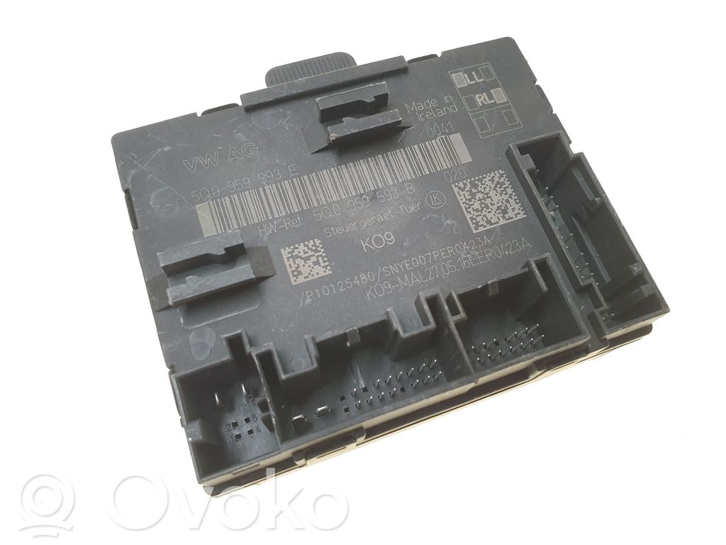 Door control unit/module   5Q0959593B,5Q0959593E,P10125480