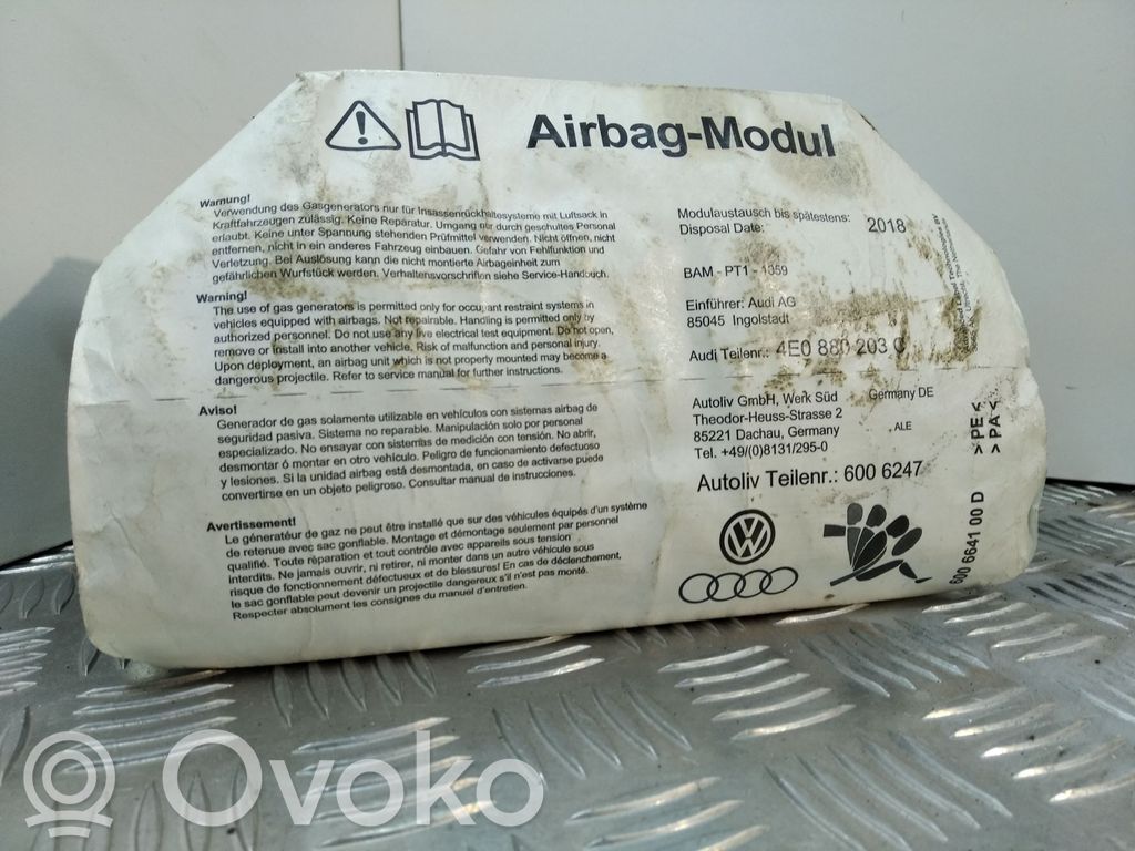 Audi A8 S8 D3 4E Beifahrerairbag 