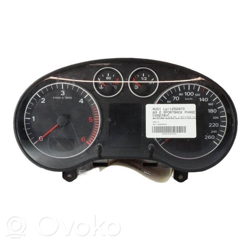 Audi A3 S3 A3 Sportback 8P Vitezometru (grup de instrumente) 