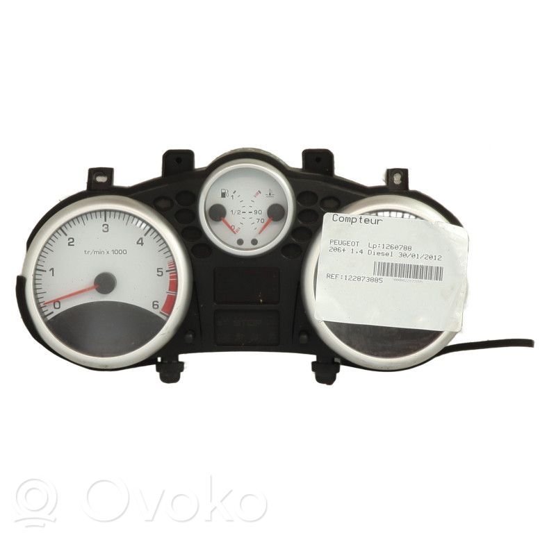 Peugeot 206+ Vitezometru (grup de instrumente)