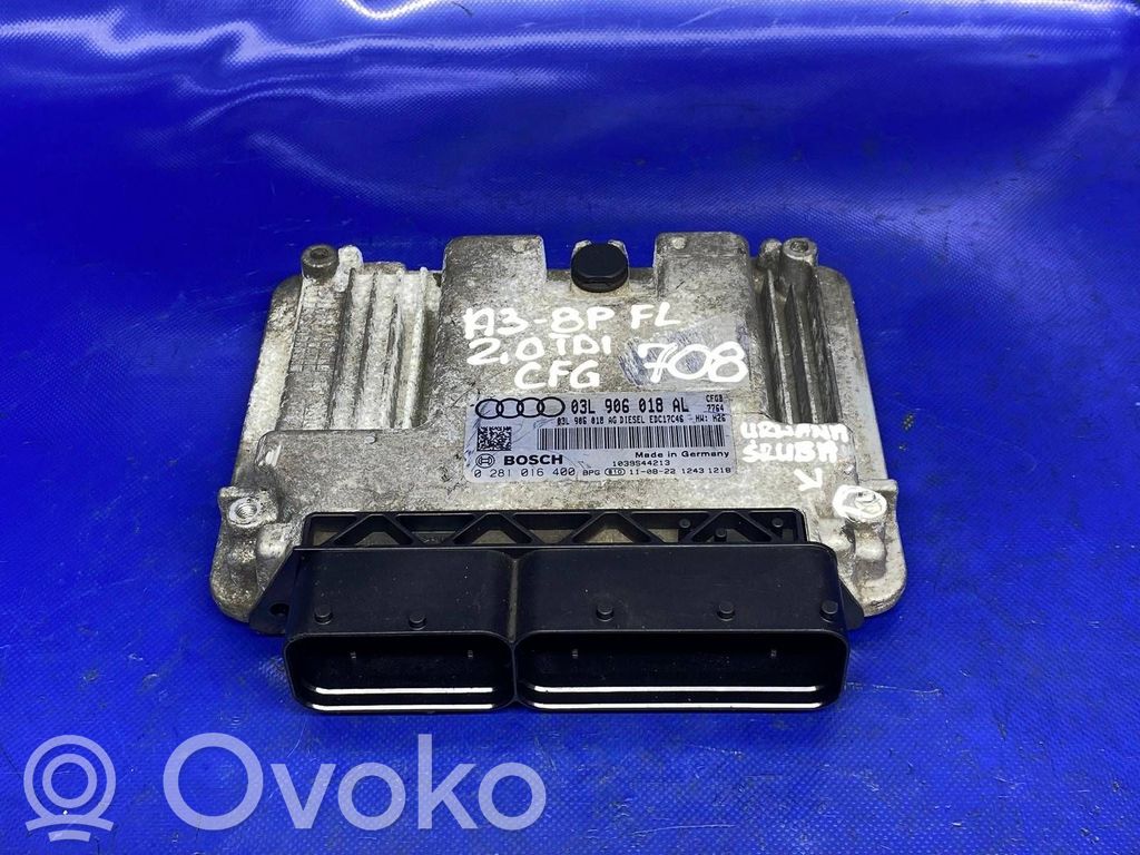Engine control unit/module   03L906018AL,0281016400,03L906018AG