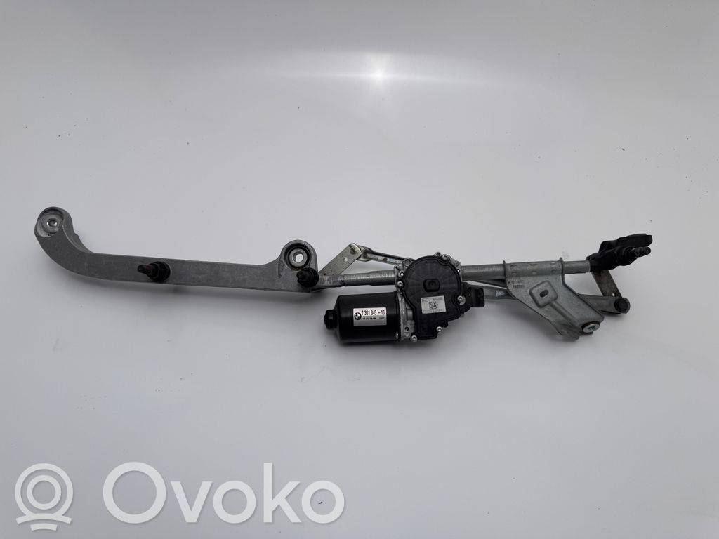 BMW 2 F46 Mechanizm i silniczek wycieraczek szyby przedniej / czołowej 