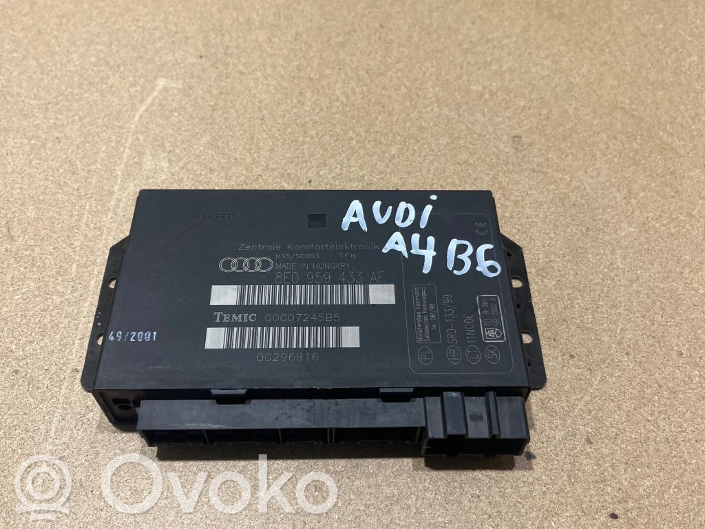 Audi A4 S4 B6 8E 8H Komforto modulis 