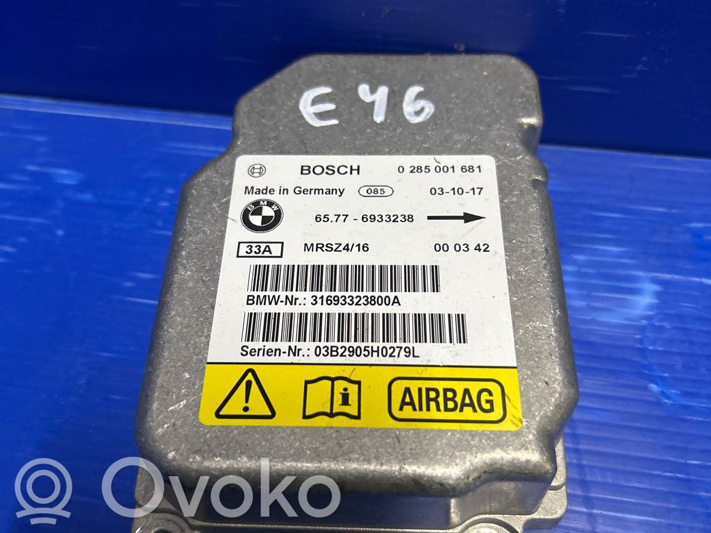 BMW 3 E46 Airbag control unit/module 