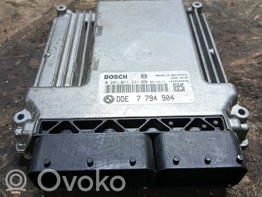 Engine control unit/module   0281011231,7794904,1039S05036