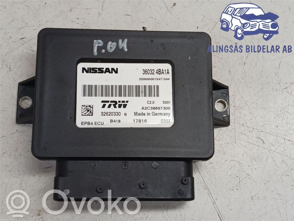 Nissan Qashqai Module de commande de frein à main 